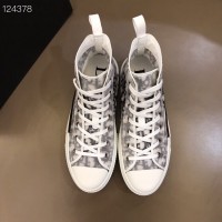 DIOR B23 men's & women's high-top Oblique canvas