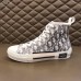 DIOR B23 men's & women's high-top Oblique canvas